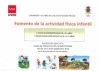 PROGRAMA "CARABAÑA Y LA PRÁCTICA DE ACTIVIDADES FÍSICAS". FOMENTO DE LA ACTIVIDAD FÍSICA INFANTIL